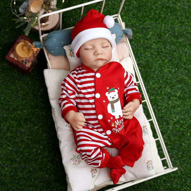 RSG Christmas Limited Reborn Baby Dolls 17 inch Rebirth Baby Dolls Full Vinyl Body Real Life Baby Doll with Kit and Toy Accessories for Kids to Collection - Walmart.com