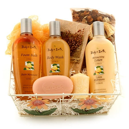 Body & Earth Citrus Spring Twist Bath Gift Set