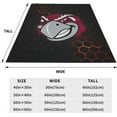 thumbnail image 5 of Roanoke College Logo Fleece Blanket, Very Soft Microfiber Flannel Blanket for Couch Warm and Cozy for All Seasons, 5 of 6