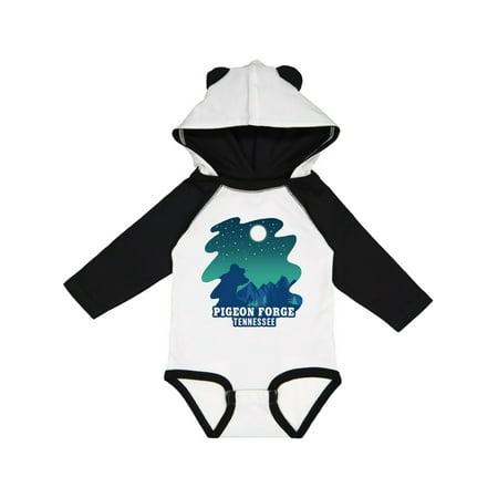 

Inktastic Smoky Mountains Pigeon Forge Tennessee with Bear Gift Baby Boy or Baby Girl Long Sleeve Bodysuit