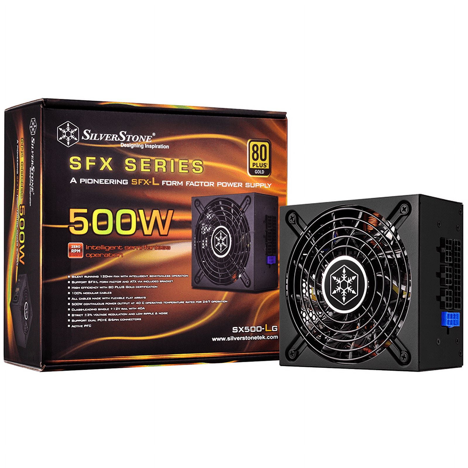 Silverstone SST-SX500-LG 500W SFX-L Form Factor 80 PLUS GOLD