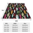 thumbnail image 3 of Sikiie Colorful Fishing Lures Ultra-Soft Micro flannel Blanket Luxury All Seasons Warm Blanket for Bedding Sofa and Travel (4 sizes)-40"x30", 3 of 7