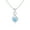 Aqua::Silver, variant on Red Stone Infinity Heart Pendant - Trendy Jewelry
