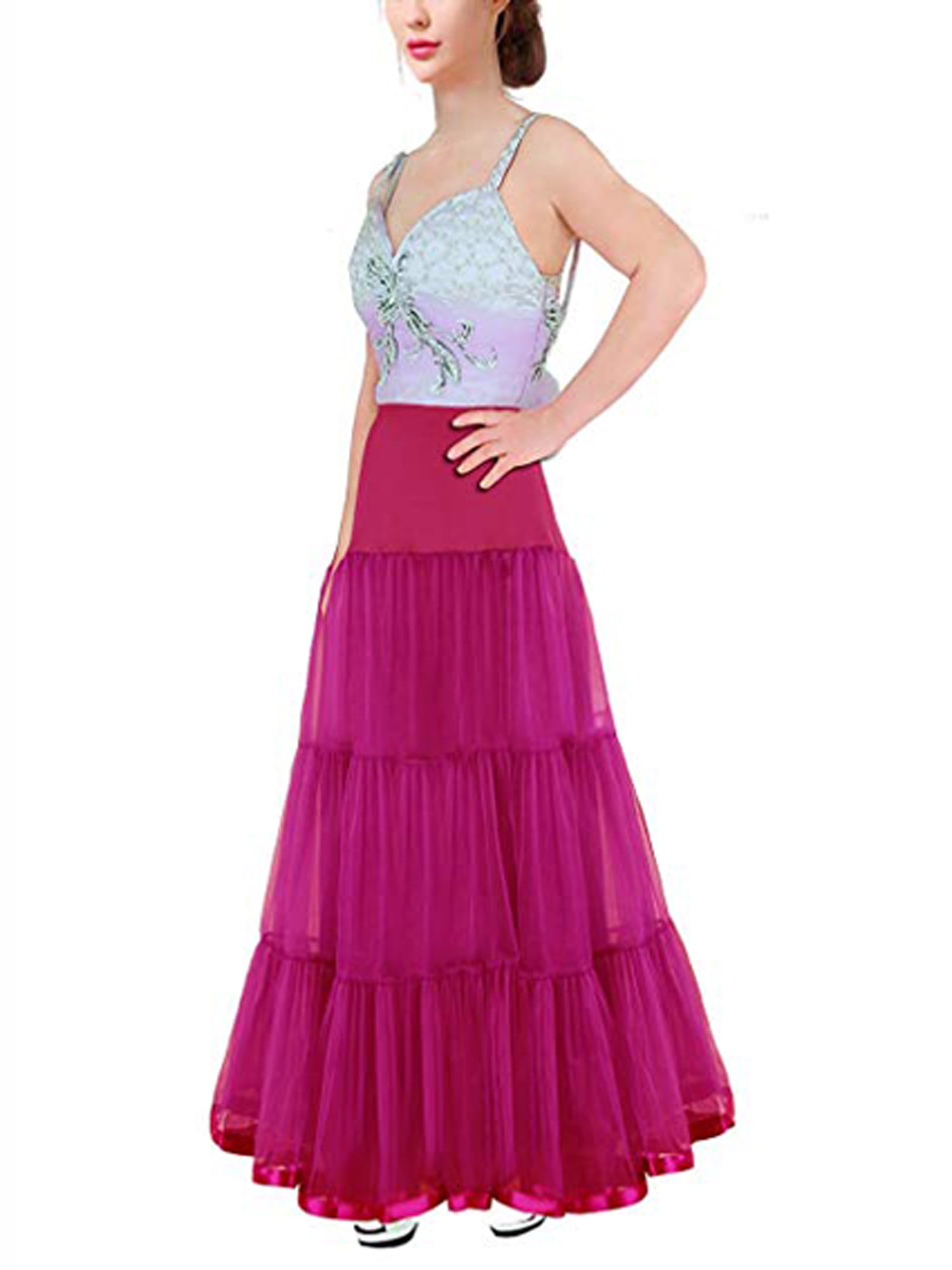 Cosplay Bridal Swing Vintage Prom Silps Crinoline Petticoat Swing Skirt TUTU 50s
