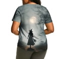 thumbnail image 3 of VKOYWKM Womens Halloween Shirts Plus Size Funny Witch Graphic Tees Short Sleeve Crew Neck Loose Fit Holiday Party T Shirts, 3 of 5