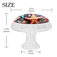 thumbnail image 4 of 4 Pcs Round White Knobs for Kitchen Cabinet Cupboard Dresser Bookcase Starfish Drawer Pulls Handles Home Decor, 4 of 8