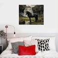thumbnail image 4 of Nawypu  Golden Landscape Home Decor Canvas Print Painting Colorful Animal Horse Picture Wall Art Contemporary Framed Living Dining Room Decorations, 4 of 4