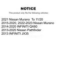 thumbnail image 2 of SIM Front Rear Semi-Metallic Brake Pads Kit for Car Nissan Murano Pathfinder INFINITI QX60 JX35 KSM-100207, 2 of 8