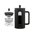 thumbnail image 2 of French Press Coffee Maker, 34oz (1000ml) – Heat Resistant Borosilicate Glass Carafe, Tea Maker and Milk Frother Brewer, 2 of 10