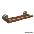 thumbnail image 3 of Prestige Regal Collection Solid IPE Ironwood Shelf with Gallery Rail - Polished Nickel / 16 Inch, 3 of 5