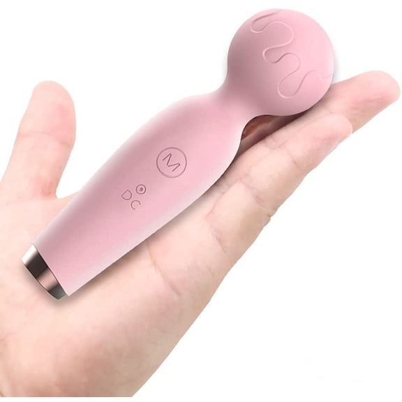 Upgraded Mini Back Massager - Cordless Body Massager with 10 Powerful Mode for Body Relieves Neck Shoulder Back Waist Leg Muscle Tension(Pink)