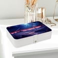 thumbnail image 6 of Galaxy Elegant Jewelry Box Organizer with Removable Compartment for Earrings - Portable PU Leather Case, 6 of 6