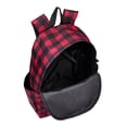 thumbnail image 5 of No Boundaries Women's Print Backpack Buffalo Plaid Red Black, 5 of 5