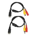 thumbnail image 1 of M12 4Pin Aviation Head Male to RCA/DC Female CCTV Camera Adapter Cable (A), 1 of 4