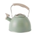 thumbnail image 3 of Portable Whistling Kettle 3L Large Capacity Water Cookware Kettle Cooking Kettle Light Green, 3 of 9