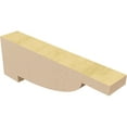 thumbnail image 5 of 2"W x 12"D x 4"H Thin Alpine Rough Cedar Woodgrain TimberThane Corbel, Primed Tan, 5 of 6