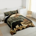 thumbnail image 3 of Castle Fairy Wildlife Bear Full Size Comforter Sets 3-Piece for Kids Teens Adults,Woodland Jungle Animal Bedding Comforter Set,Vintage Lodge Cabin Lightweight Bedding Sets,Breathable Home Decor, 3 of 8