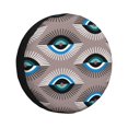 thumbnail image 2 of PUREYAH Modern Blue Eyes Rv Spare Tire Cover, Wheel Covers Protectors Universal Fit for Camping Travel Trailer Truck 14 inch, 2 of 6