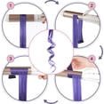 thumbnail image 5 of Colores de extensión de cabello, extensiones de cabello de color azul, 12 piezas, colores sintéticos naturales, extensiones de cabello largo y liso para mujeres, 5 of 5