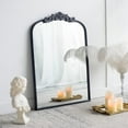 thumbnail image 5 of A&B Home Arched Vertical Mirror - Black Mirror for Wall Décor,24"x36" Wall Mounted Mirror with Metal Frame for Bathroom Bedroom Living Room, 5 of 8