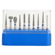 10pcs Dental High Speed Bur Diamond Polishing Tooth Preparation Bur Dental Equipment Blue