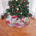 thumbnail image 2 of FMSHPON Poppy Art Xmas Christmas Tree Skirt Stand Mat for Holiday Party Decoration Indoor Outdoor 48 inches, 2 of 3
