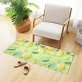 thumbnail image 2 of Lemons Leaves 39" x20" Soft and Absorbency Bathroom Rugs, Fast Drying Machine Washable Bath Mat for Bathroom Kitchen Bathtub Home Decorations, 2 of 7