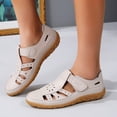 thumbnail image 6 of Comfortable Sandals for Women Oofos Womens Women's Fashion Casual Hollow Fashionable Summer And Fall Style Fashion Casual Beach Flat Sandals Beige, 6 of 8
