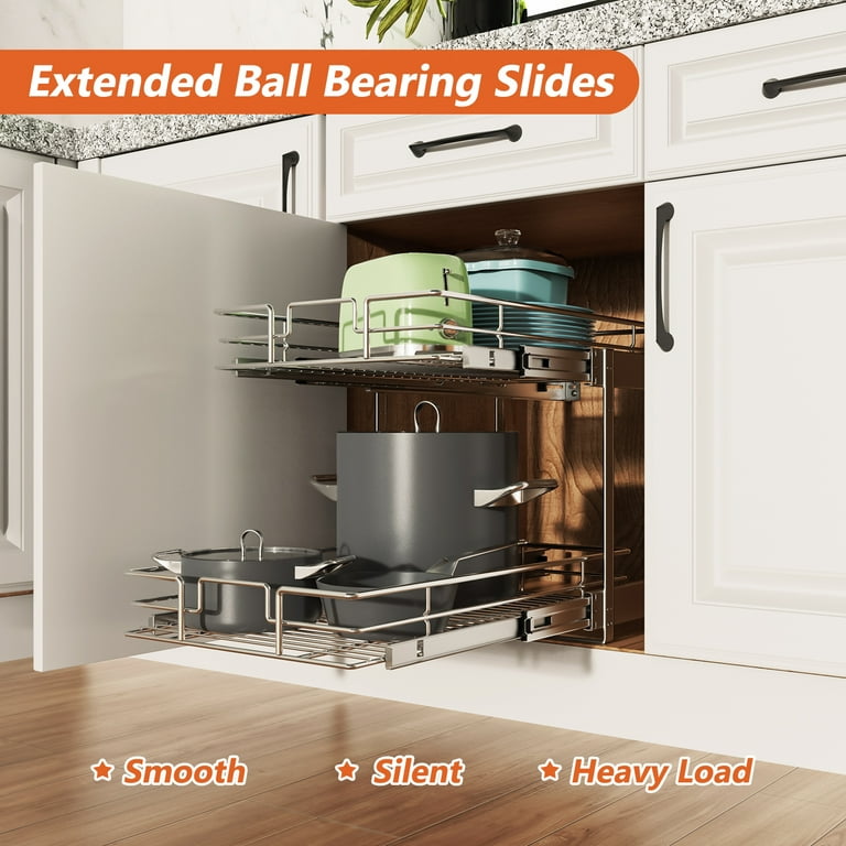 2-Tier Pull-Out Cabinet Organizer RB2 – Homeibro