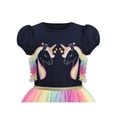 thumbnail image 4 of Girls Dress Multicolor Rainbow Unicorn Tulle Princess Party Birthday 7 Years, 4 of 6