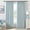 Blue, variant on Galenzoov 40×95 inch Pinch Pleated Linen Curtains - 100% Black Out, Thermal Insulated Living Room Bedroom Curtain Double Layer Room Darkening Drapes with Hooks, 2 Panels, Beige