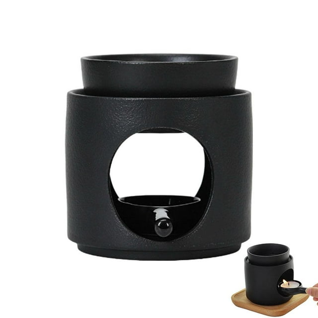 Ceramic Tea Light Candle Holder - Ceramic Oil Burner Diffuser, Oil Wax Melts Cylindrical Separator Model, Tea Light Wax Melt Warmer, Candle Burnerfor Home Office Decor
