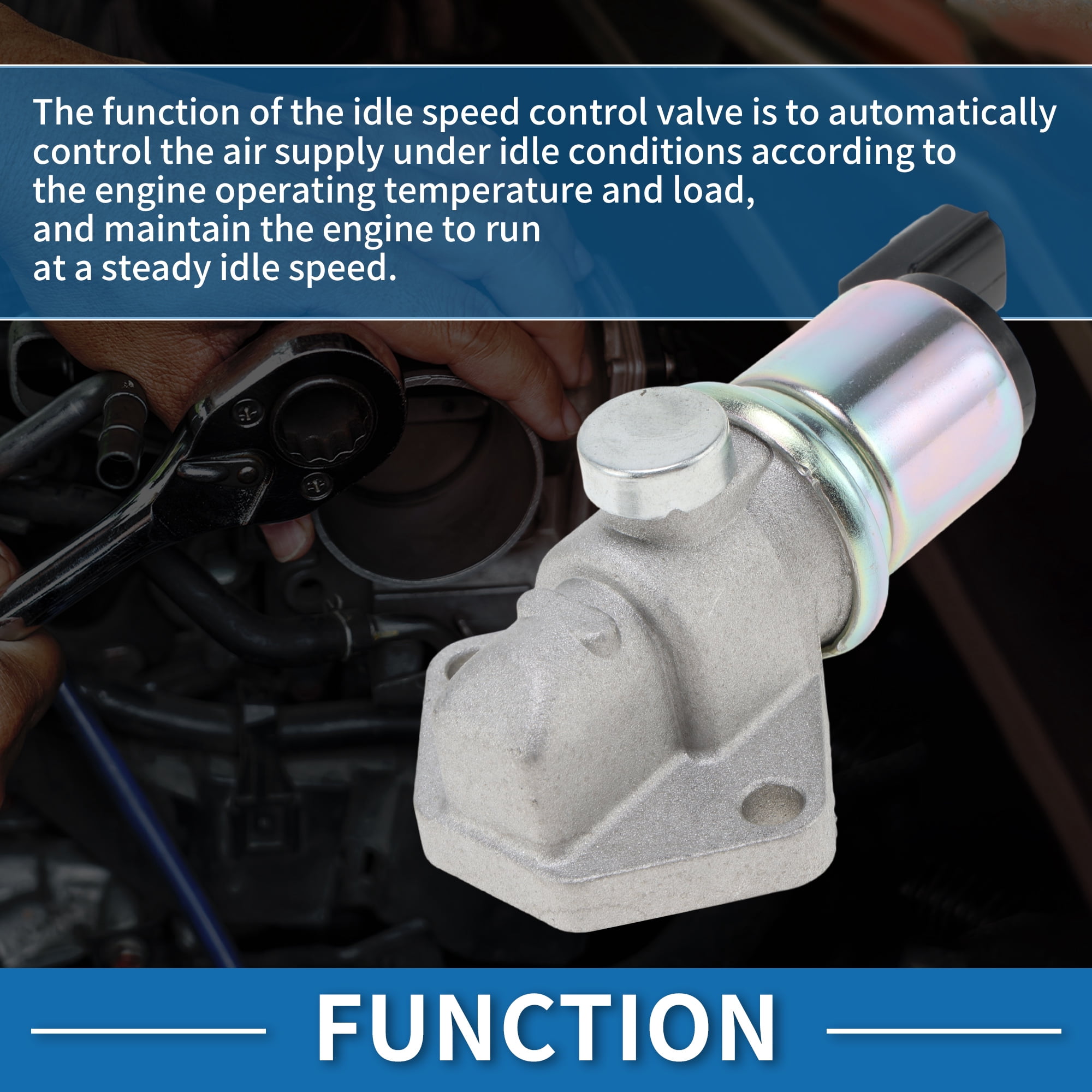 Unique Bargains Car Idle Air Control Valve for Suzuki Aerio 2002-2003 Replace No.1813777E00 IACV Idle Motor Idle Air Control Valve for Stable Engine Operation