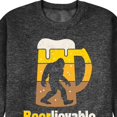 thumbnail image 3 of Instant Message - Beer-lievable - Sasquatch - Men's Crew Neck Fleece Pullover, 3 of 6