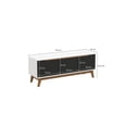 thumbnail image 3 of Mueble TV 55" Kappesberg 136cm con 3 Puertas Blanco/Negro, 3 of 9