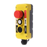 Hoist Crane Pendant Control Station Electric ON/Off Hoist Control Switch Emergency Stop Push Button Switch Easy to Use