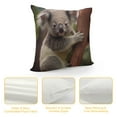 Chilfamy Koala Bear Tree Pillow Cushion Covers for Sofa Couch Bedroom