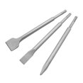 thumbnail image 1 of Chisel Set 3-piece box: Wide chisel, Flat chisel, Pointed chisel. For removal of concrete and floor and wall tiles. (Wide Curve Chisel), 1 of 3