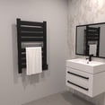 thumbnail image 4 of Amba Vega V-2338 Dual-Purpose Towel Warmer and Radiator with 8 Panels, Matte Black Finish, 4 of 5
