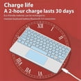 thumbnail image 4 of 10Inches Touchpad Bluetooth Keyboard and Wireless Mouse Combo Kit for Mobile Phones and Tablets, 4 of 5