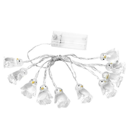Outtop Penguin Animal Shape String Lights 10 LED 1.65M