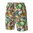 thumbnail image 4 of Balery Vegan1 Traje de Baño Estilo Hawaiano para Hombre, Shorts de Secado Rápido con Bolsillos-X-Large, 4 of 6