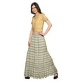 thumbnail image 2 of Moomaya Printed Two Piece Flared Skirt And Crop Top Rayon Ethnic Set For Girls, 2 of 6