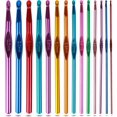 thumbnail image 1 of Crochet Hooks Set, Aluminum Handle Knitting Needles For Arthritic Hands, Crochet Needles For Yarn Craft, Nice Gift For Women, 1 of 5