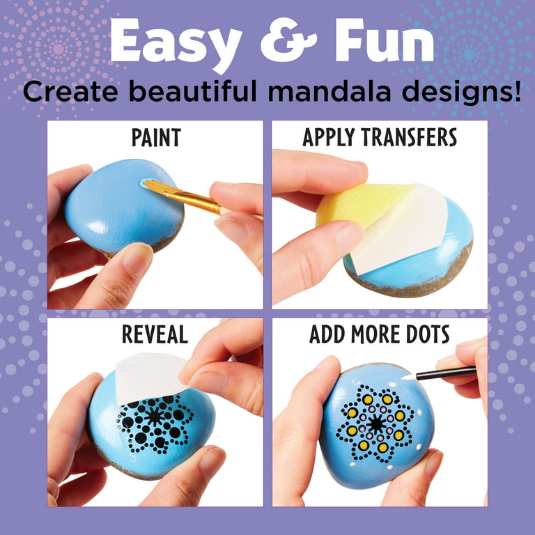 Rock Painting Kit for Kids - Arts and Crafts Set for Painting and  Decorating - Water-Resistant Paints and Transfers Included - Perfect Gift  for Boys and Girls Ages 6-12
