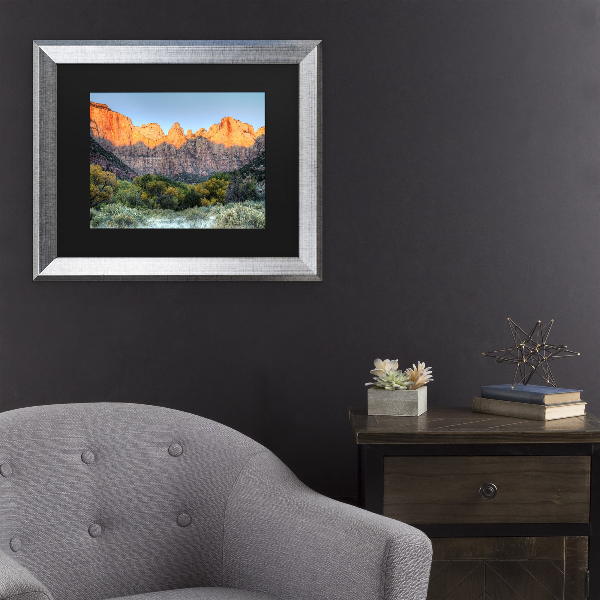 Trademark Fine Art 'Zion Sunrise' Canvas Art by Pierre Leclerc