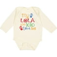 thumbnail image 3 of Inktastic My Lola and Lolo Love Me Grandchild Boys or Girls Long Sleeve Baby Bodysuit, 3 of 5