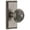 Antique Pewter, variant on Grandeur Carwin_Dd_Na Carre Solid Brass Rose Dummy Door Knob Set - Grey