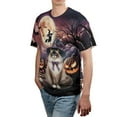 thumbnail image 4 of Spooky Halloween Night Witch Ragdoll Glowing Pumpkins All Over Print 3D Shirt Unisex Merch Cat Lover Kitten Owner Gifts Idea - 12015, 4 of 6
