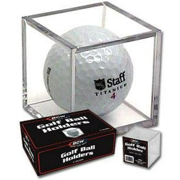 BCW Golf Ball Square - Holder & Display Case (Boîte de 6 Cubes)